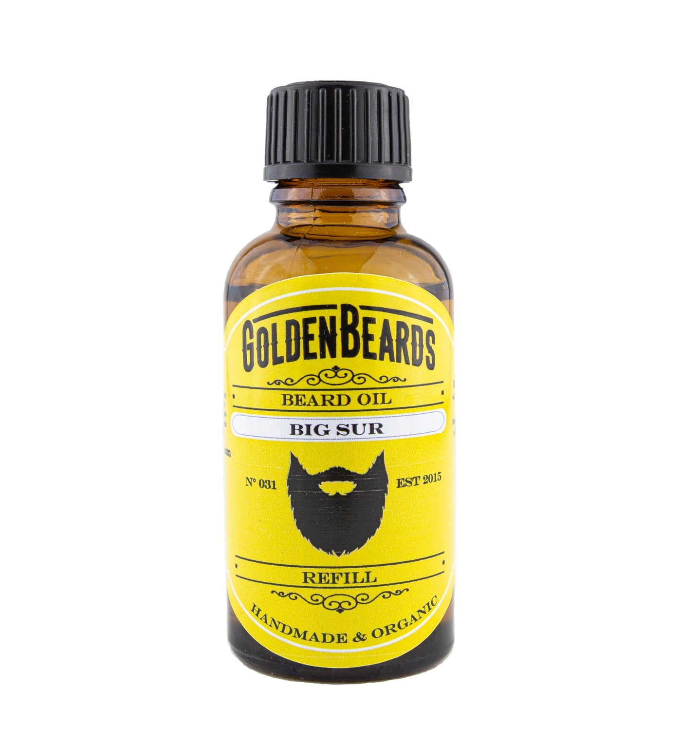 Golden Beards beard oil refill for lower-waste grooming