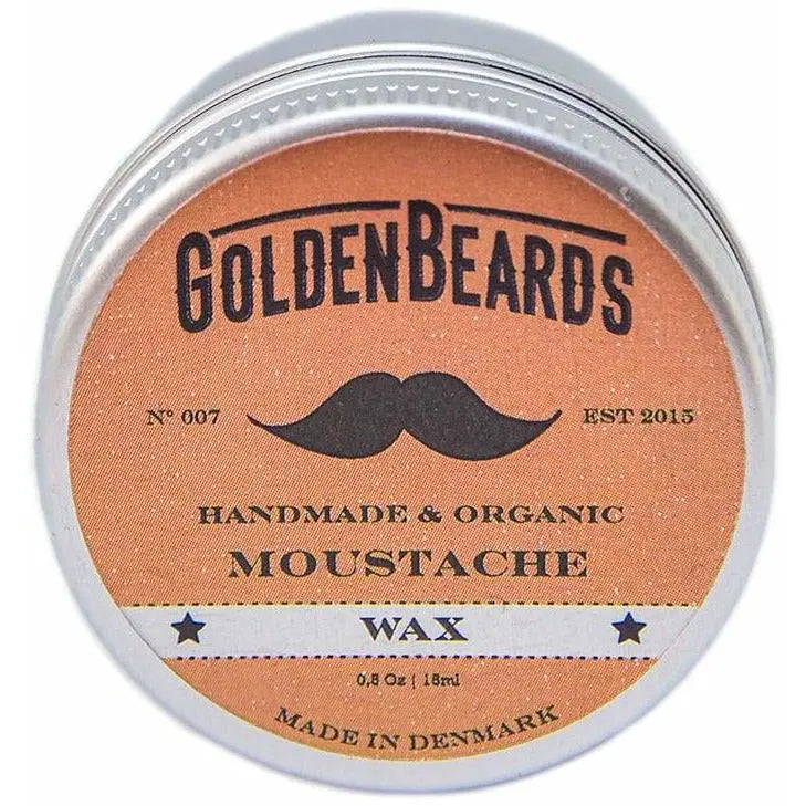 Golden Beards moustache wax for daily moustache care