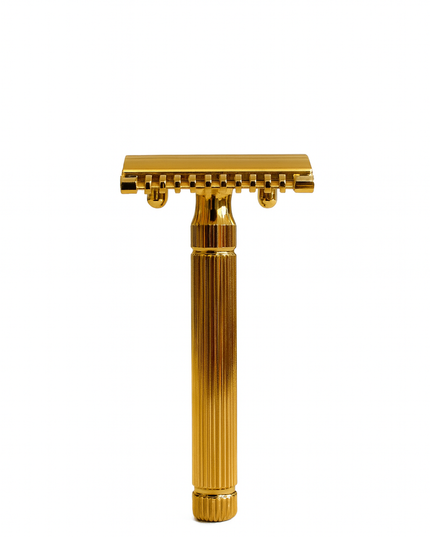 Golden Shave Handmade Safety Razor - Double Head HYBRIDA -
