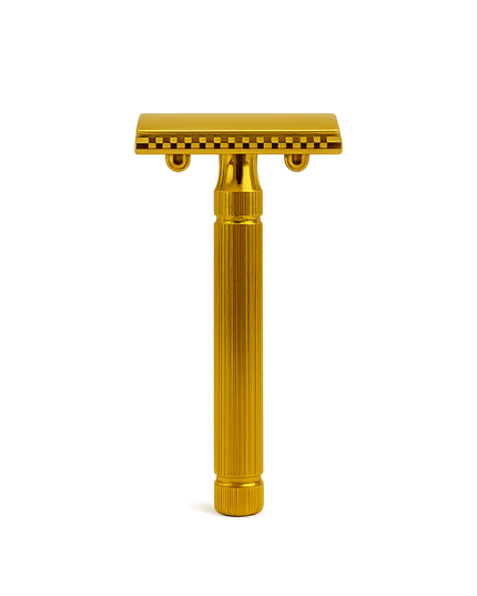 Golden Shave Handmade Safety Razor - Double Head HYBRIDA -