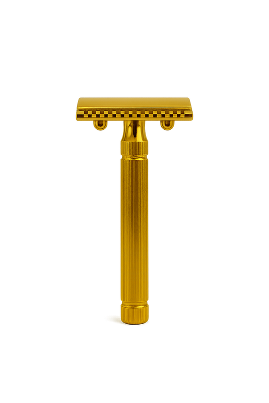 Golden Shave Handmade Safety Razor - Double Head HYBRIDA -