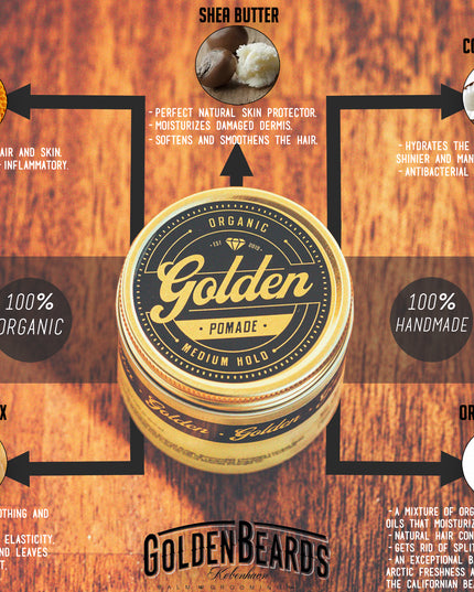 Golden Pomade - Ekologisk hårpomada