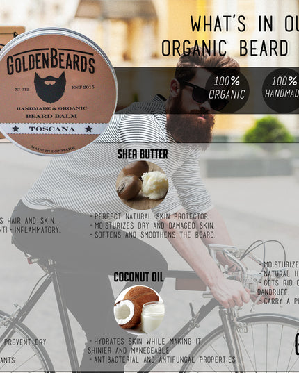 Bálsamo Orgánico para Barba Toscana