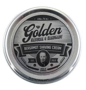 Shaving Cream - Bergamot Scent - 3,3Oz / 100ml - Golden Shave -