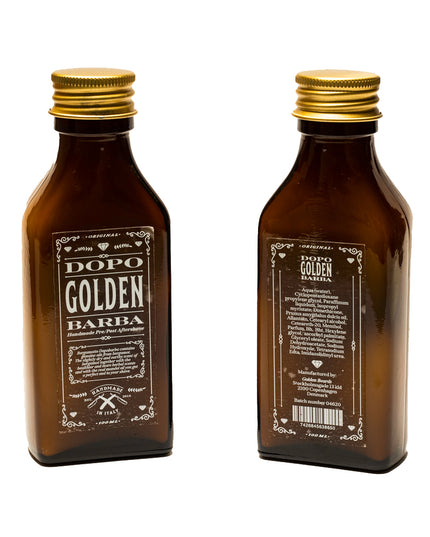 Pre/Dopo Golden Aftershave Barba