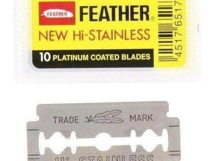 Feather Hi-Stainless Platinum Double Edge Razor Blades 1 x 10 stk