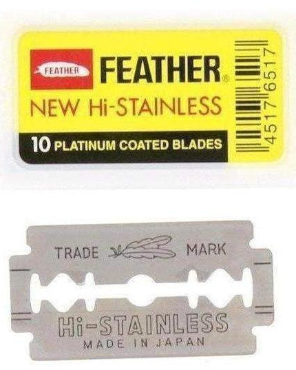 Feather Hi-Stainless Platinum Double Edge Razor Blades 1 x 10 stk